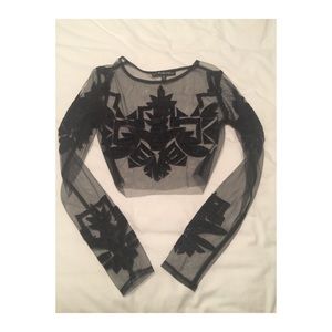 NWOT For Love and Lemons Vienna crop top
